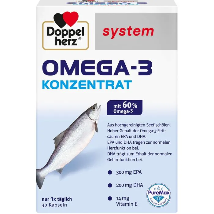 DOPPELHERZ Omega-3 Konzentrat system Kapseln 30 Stück
