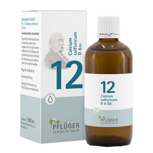 BIOCHEMIE Pflüger 12 Calcium sulfuricum D 6 Tropf. 100 ml