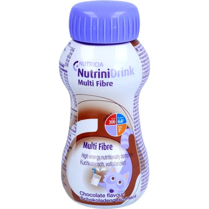 NUTRINIDRINK MultiFibre Schokaladengeschmack 200 ml