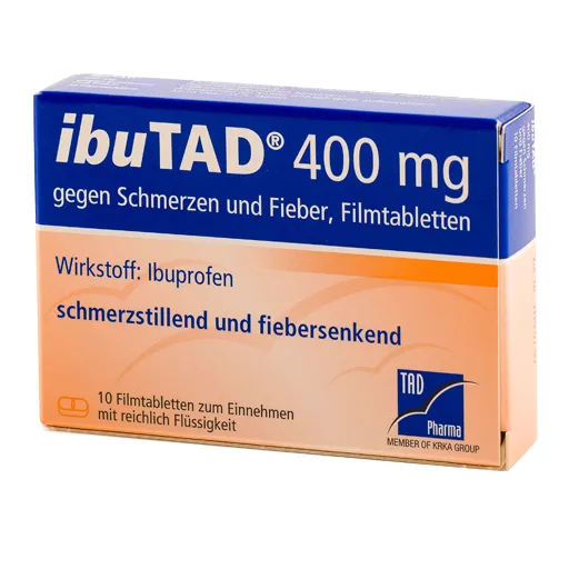 IBUTAD 400 mg gegen Schmerzen und Fieber Filmtabl. 10 St