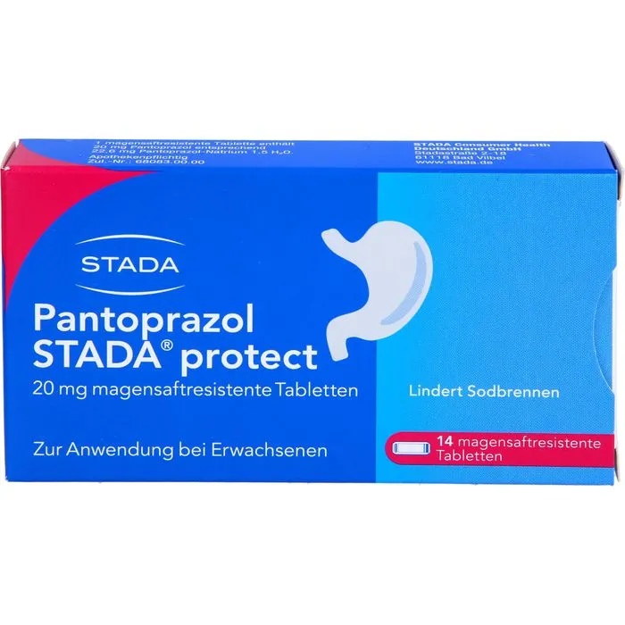 PANTOPRAZOL STADA protect 20 mg magensaftres.Tabl. 14 St