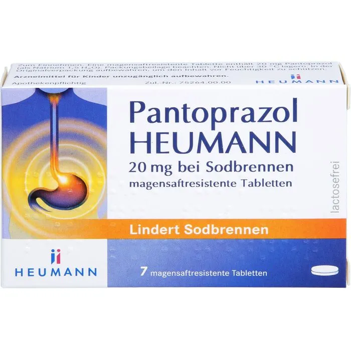 PANTOPRAZOL Heumann 20 mg b.Sodbrennen msr.Tabl. 7 St