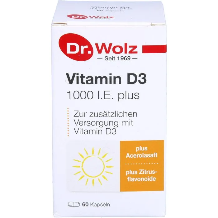 VITAMIN D3 1.000 I.E. plus Dr.Wolz Kapseln 60 Stück
