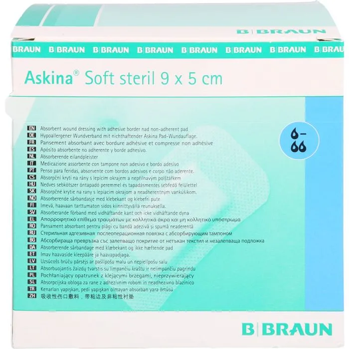 ASKINA Soft Wundverband 5x9 cm steril 50 St
