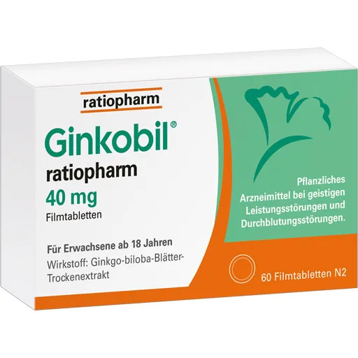 GINKOBIL-ratiopharm 40 mg Filmtabletten 60 St