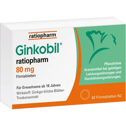 GINKOBIL-ratiopharm 80 mg Filmtabletten 60 St
