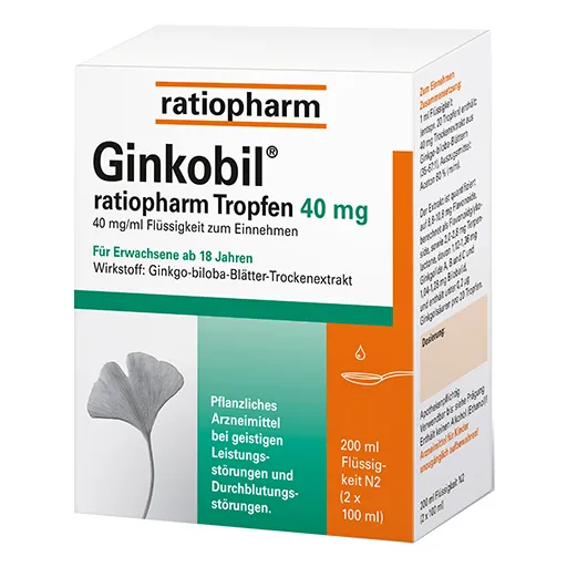 GINKOBIL-ratiopharm Tropfen 40 mg 200 ml