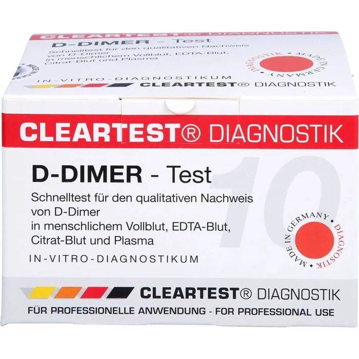 D-DIMER Cleartest Vollblut TVT LE DIC 10 St