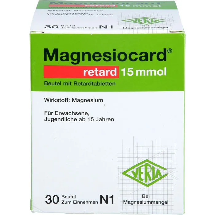 MAGNESIOCARD retard 15 mmol Beutel m.ret.Filmtabl. 30 St