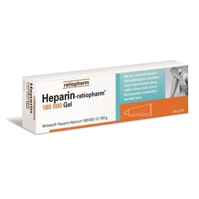HEPARIN-RATIOPHARM 180.000 I.E. Gel 150 g