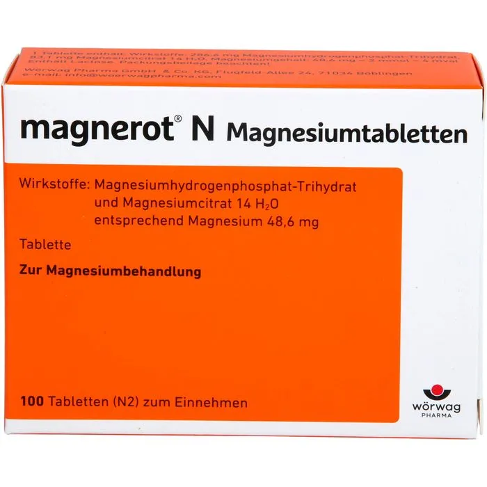 MAGNEROT N Magnesiumtabletten 100 St