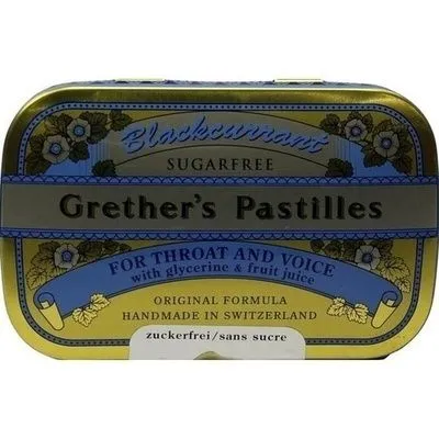 GRETHERS Blackcurrant Silber zf.Past.Dose 110 g