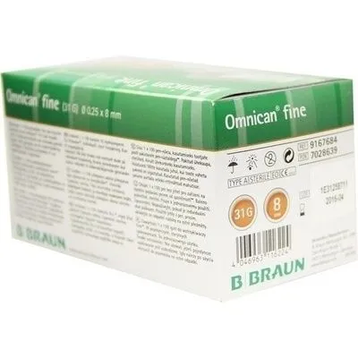 OMNICAN fine Pen Kanüle 31 G 0,25x8 mm 100 St