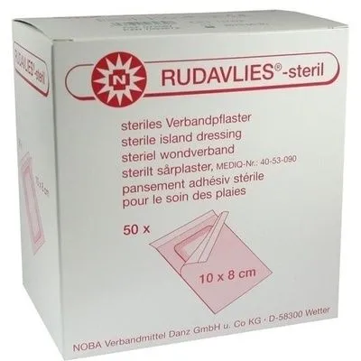 RUDAVLIES-steril Verbandpflaster 8x10 cm 50 St