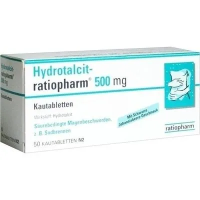 HYDROTALCIT-ratiopharm 500 mg Kautabletten 50 St