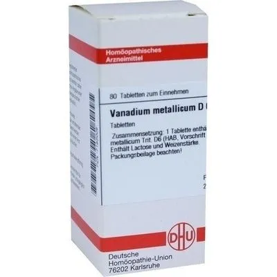 VANADIUM METALLICUM D 6 Tabletten 80 St