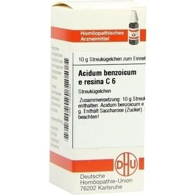 ACIDUM BENZOICUM E Resina C 6 Globuli 10 g