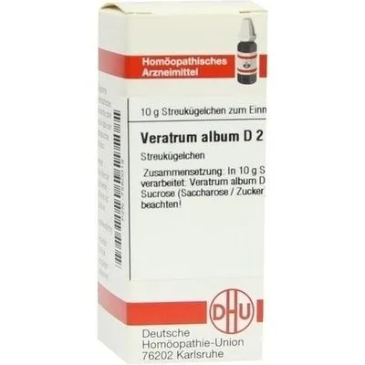 VERATRUM ALBUM D 2 Globuli 10 g