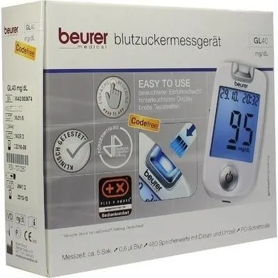 BEURER GL40 Blutzuckermessgerät mg/dl codefree 1 St