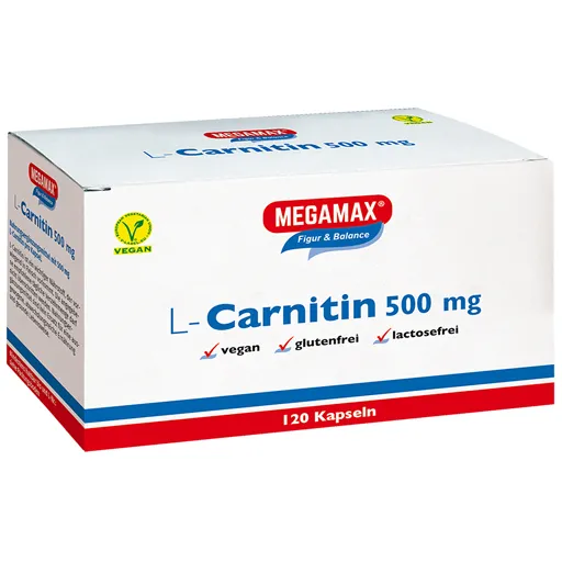 MEGAMAX L-CARNITIN 500 mg Kapseln 120 St