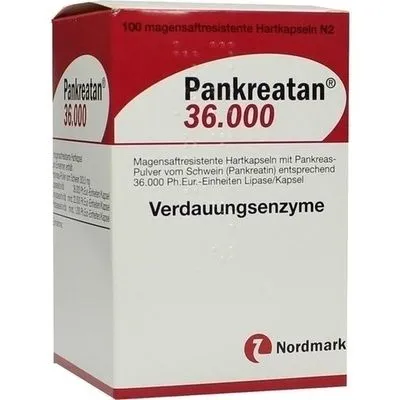 PANKREATAN 36.000 magensaftresistente Hartkapseln 100 St