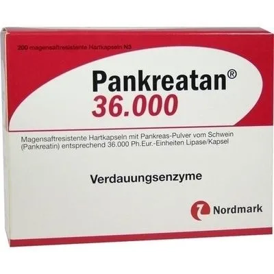 PANKREATAN 36.000 magensaftresistente Hartkapseln 200 St