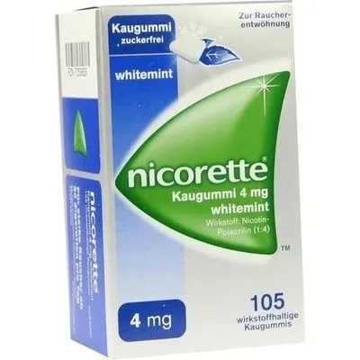 NICORETTE Kaugummi 4 mg whitemint 105 St