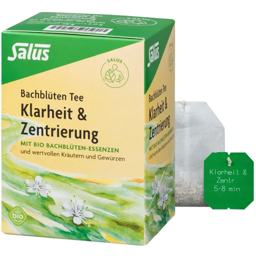 BACHBLÜTEN TEE Klarheit&Zentrierung Bio Salus Fbtl 15 St