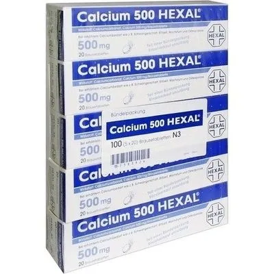 CALCIUM 500 HEXAL Brausetabletten 100 St