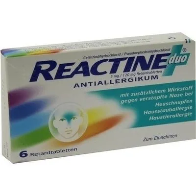 REACTINE duo Retardtabletten 6 St
