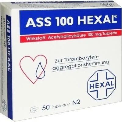 ASS 100 mg HEXAL Tabletten 50 St