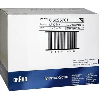 BRAUN THERMOSCAN Schutzkappen LF40 40 St