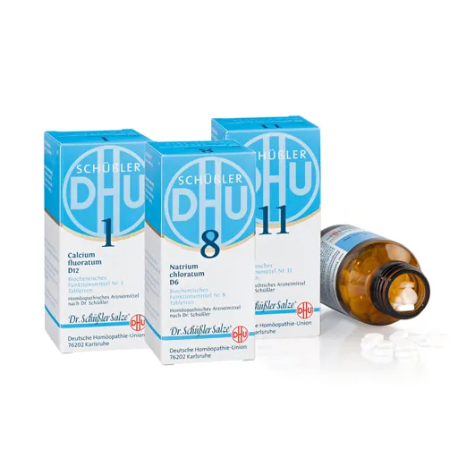 DHU Schüßler-Salze Haut-und-Haar-Kur Sparset 3x200 St