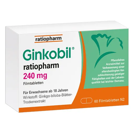 GINKOBIL-ratiopharm 240 mg Filmtabletten 60 St