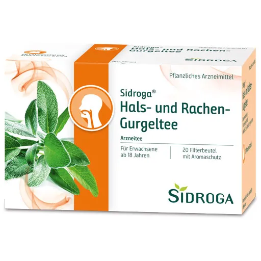 SIDROGA Hals- und Rachen-Gurgeltee Filterbeutel 20X2.5 g