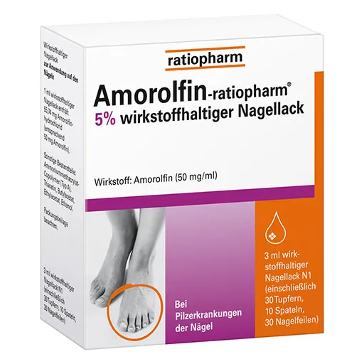 AMOROLFIN ratiopharm 5% wirkstoffhaltiger Nagellack 3 ml