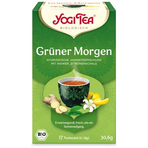 YOGI TEA Grüner Morgen Tee Bio Filterbeutel 17X1.8 g