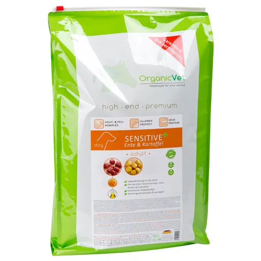 ORGANICVET Hund Trockennahrung SENSITIVE+ 10 kg