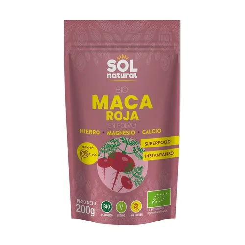 Sol Natural Rotes Bio-Maca-Pulver
