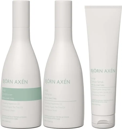 Björn Axen Scalp Bundle Shampoo 250 ml & Conditioner 250 ml & Detox Scrub 150 ml