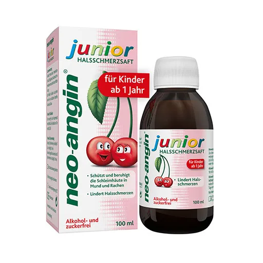 NEO-ANGIN junior Halsschmerzsaft 100 ml