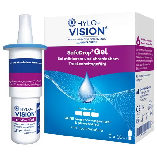 HYLO-VISION SafeDrop Gel Augentropfen 2X10 ml