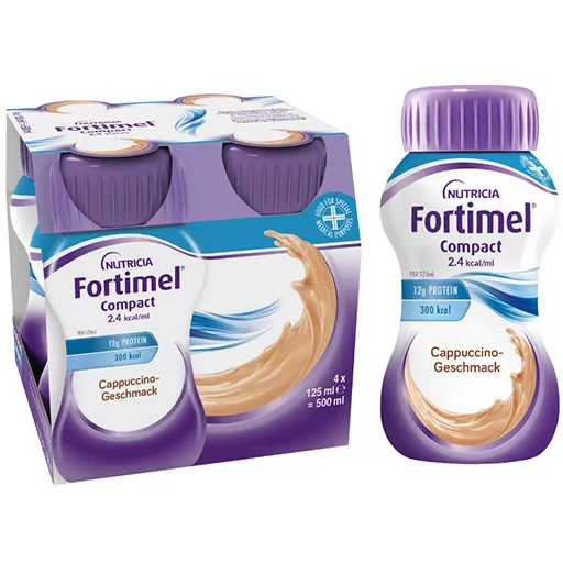 FORTIMEL Compact 2.4 kcal Cappuccinogeschmack 4X125 ml