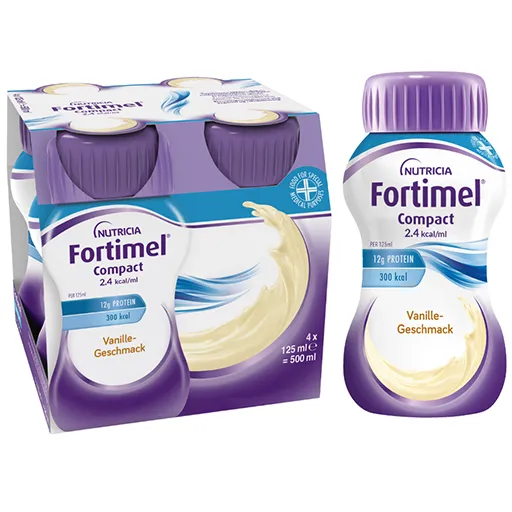 FORTIMEL Compact 2.4 kcal Vanillegeschmack 4X125 ml