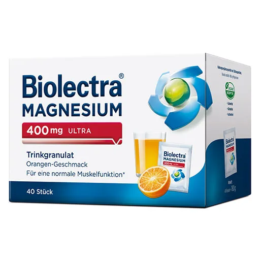 BIOLECTRA Magnesium 400 mg ultra Trinkgran.Orange 40 St
