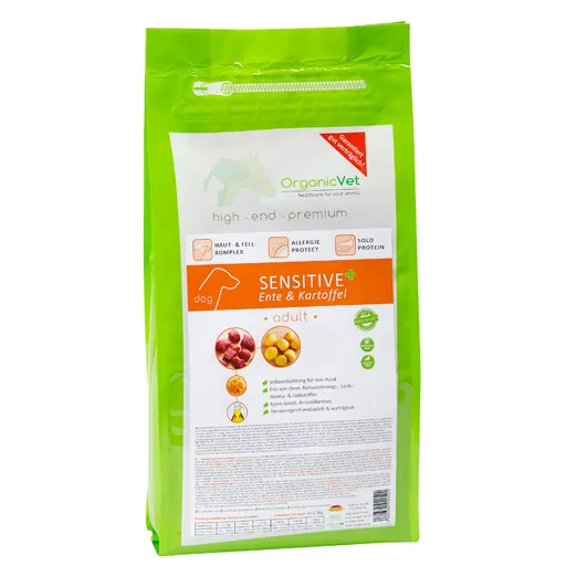 ORGANICVET Hund Trockennahrung SENSITIVE+ 1.5 kg