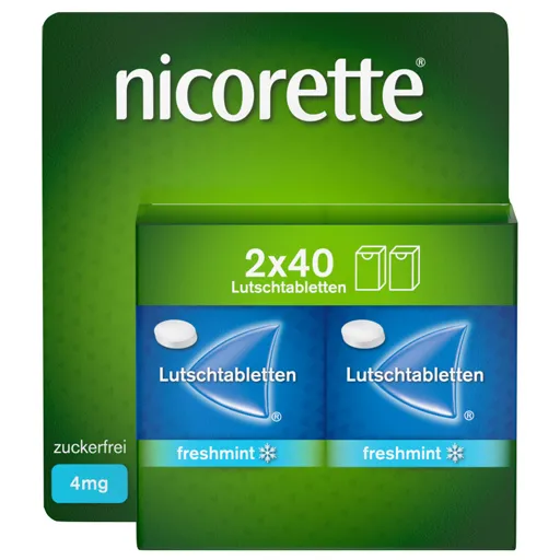 NICORETTE freshmint 4 mg Lutschtabletten gepresst 80 St