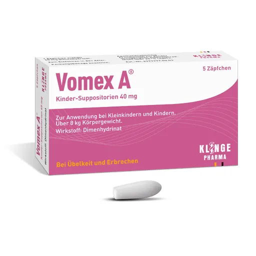 VOMEX A Kinder-Suppositorien 40 mg 5 St
