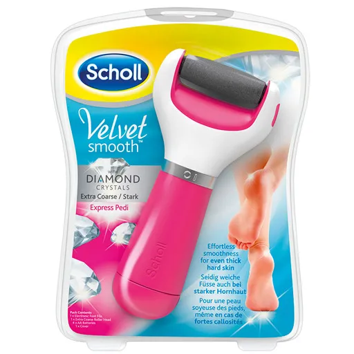 SCHOLL Velvet smooth Express Pedi Hornhautentferner pink 1 St