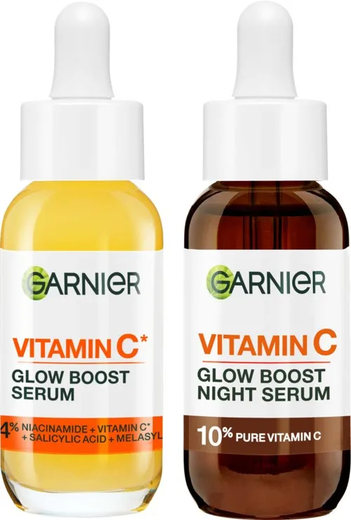 Garnier Vitamin C* Bundle Glow Boost Serum 30 ml & Night Serum 30 ml
